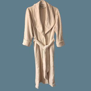 KINNAIRD Ireland Chenille Cotton Shawl Collar Dressing Gown Robe Medium